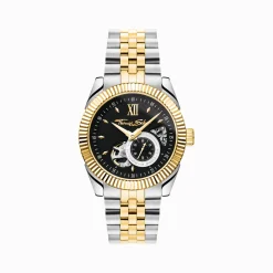 Discount Automatikuhr mit 41 mm und schwarzem Zifferblatt in Bicolour Herren Uhren|Uhren